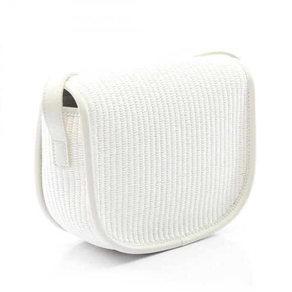 CELINE White Leather Shoulder Bag - Picture 2 of 7